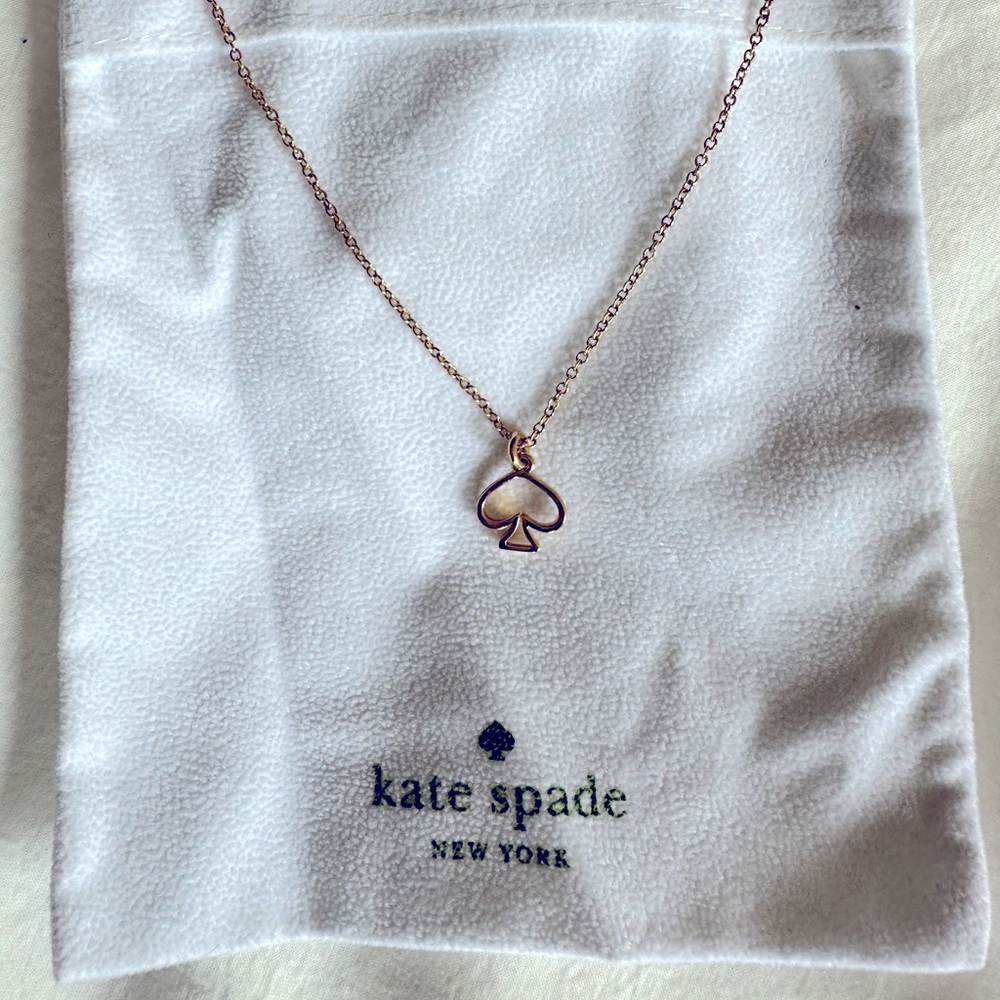 Kate Spade gold spade pendant necklace